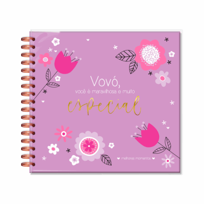 Álbum de Fotos G Fina Ideia Avó Especial 21,8x23,5cm 30 folhas 180g/m² capa dura