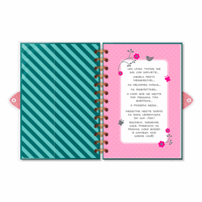 Alternative view of Diário com Chave Fina Ideia Coisas Boas 11,8x17,5cm 84 folhas capa protetora