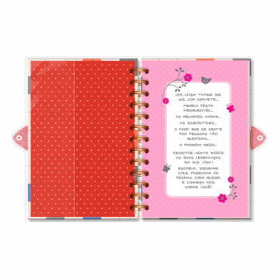 Alternative view of Diário com Chave Fina Ideia Quadrinhos 11,8x17,5cm 84 folhas capa protetora