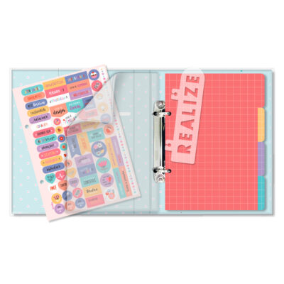 Alternative view of Caderno Argolado P A5 Fina Ideia Liso Verde 14,5x20,5cm 80 folhas pautadas capa dura