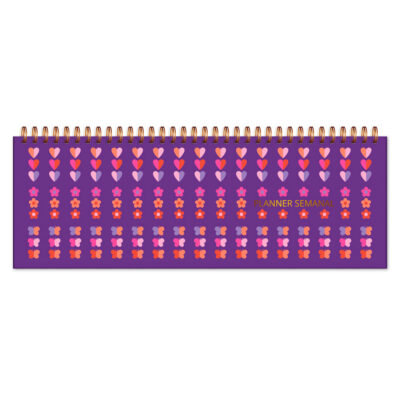 Planner Organizador Semanal Fina Ideia Fun 30x10,5cm 52 folhas capa dura