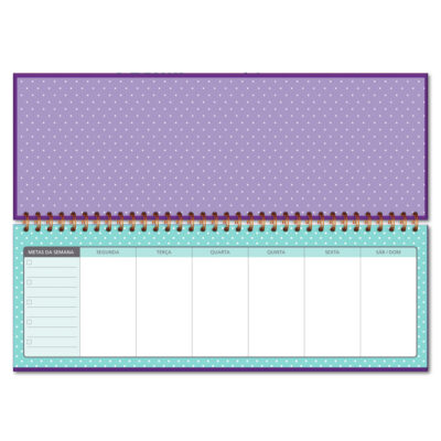 Alternative view of Planner Organizador Semanal Fina Ideia Fun 30x10,5cm 52 folhas capa dura