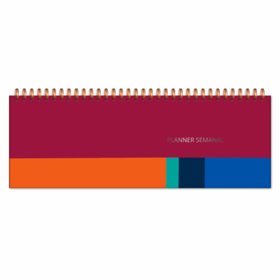 Planner Organizador Semanal Fina Ideia Croma 30×10,5cm 52 folhas capa dura