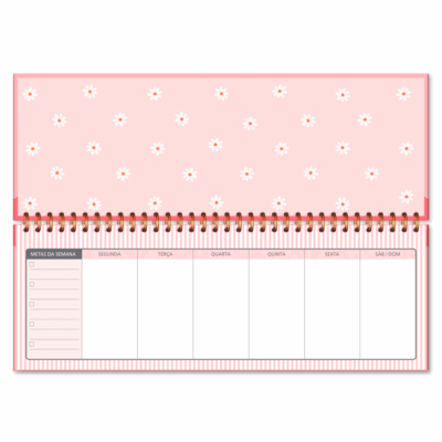 Alternative view of Planner Organizador Semanal Fina Ideia Buquê 30×10,5cm 52 folhas capa dura
