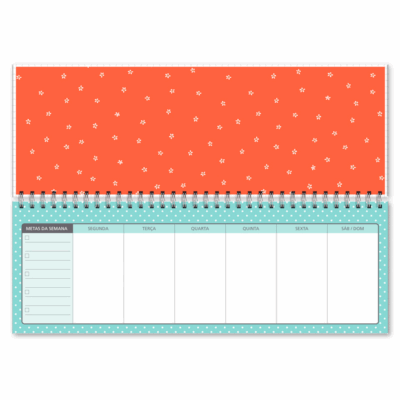 Alternative view of Planner Organizador Semanal Fina Ideia Frases Coloridas 30x10,5cm 52 folhas capa dura