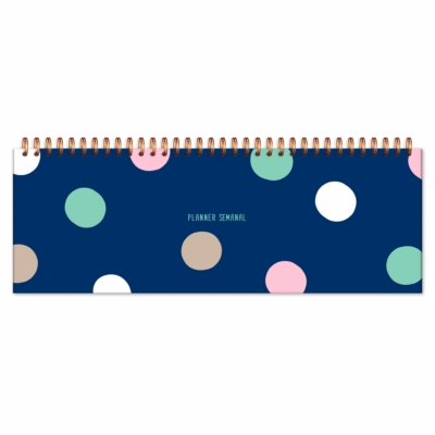Planner Organizador Semanal Fina Ideia Poá 30×10,5cm 52 folhas capa dura