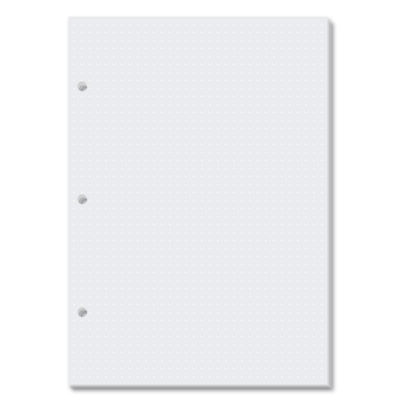 Refil Pontilhado Branco Caderno Argolado Colegial Fina Ideia 50 folhas 90g