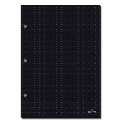 Refil Preto Pontilhado Caderno Argolado Colegial Fina Ideia 30 folhas 90g