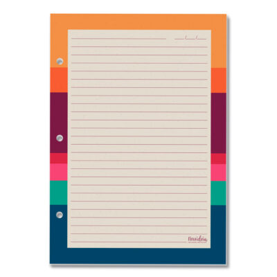 Refil Decorado Caderno Argolado Colegial Fina Ideia Reciclar 30 folhas 90g