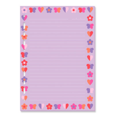 Refil Decorado Caderno Argolado Colegial Fina Ideia Fun 30 folhas 90g