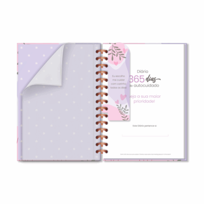 Alternative view of Diário de Autocuidado Fina Ideia 14,5x20,5cm 105 folhas capa dura