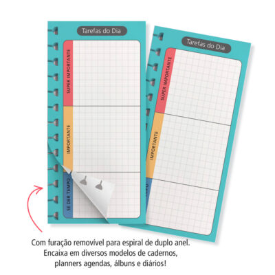 Alternative view of Bloquinho Folhas Removíveis Fina Ideia Tarefas do Dia 8x16,5cm 30 folhas 120g/m²