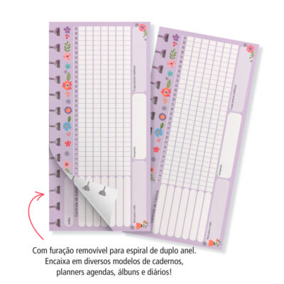 Alternative view of Bloquinho Folhas Removíveis Fina Ideia Controle de Hábitos 8x16,5cm 30 folhas 120g/m²