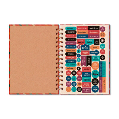 Alternative view of Planner Diário Fina Ideia Kraft Linhas 14,5x20,5cm 80 folhas capa dura