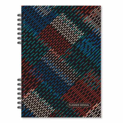 Planner Mensal Compacto Fina Ideia Traços 14,5x20,5cm 32 folhas capa dura