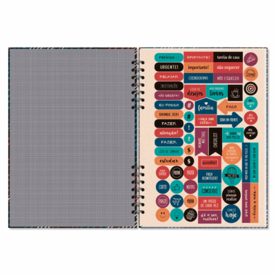 Alternative view of Planner Mensal Compacto Fina Ideia Traços 14,5x20,5cm 32 folhas capa dura