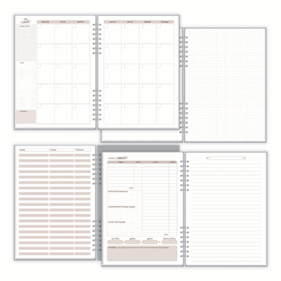 Alternative view of Planner Mensal Compacto Fina Ideia Quadrinhos 14,5x20,5cm 32 folhas capa dura