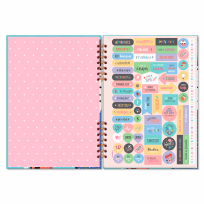 Alternative view of Planner Mensal Compacto Fina Ideia Jardim das Cores 14,5x20,5cm 32 folhas capa dura