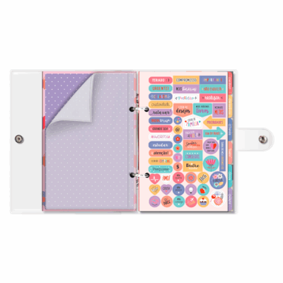 Alternative view of Planner P Fun Fina Ideia 11,8x17,5cm 105 folhas capa plástica com botão