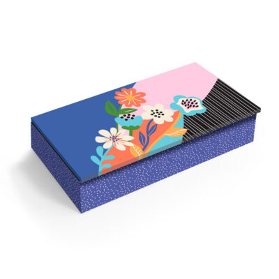 Organizador de Canetas Fina Ideia Jardim das Cores 22x10x5,5cm