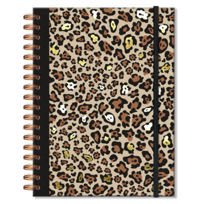 Caderno Colegial 1 Matéria Fina Ideia Oncinha 17,3x23,5cm 80 folhas 90g/m² capa dura