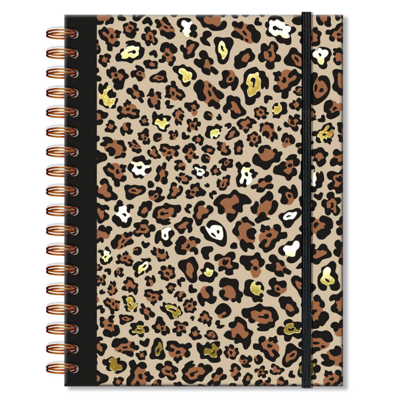 Caderno Colegial 1 Matéria Fina Ideia Oncinha 17,3x23,5cm 80 folhas 90g/m² capa dura