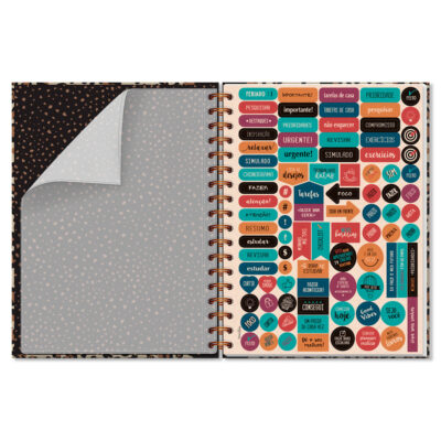 Alternative view of Caderno Colegial 1 Matéria Fina Ideia Oncinha 17,3x23,5cm 80 folhas 90g/m² capa dura