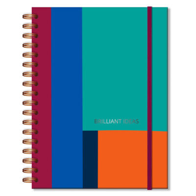 Caderno Colegial 1 Matéria Fina Ideia Croma 17,3x23,5cm 80 folhas 90g/m² capa dura
