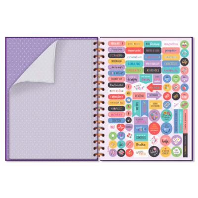 Alternative view of Caderno Colegial 1 Matéria Fina Ideia Fun 17,3x23,5cm 80 folhas 90g/m² capa dura