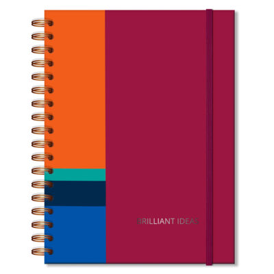 Caderno Colegial 10 Matérias Fina Ideia Croma 17,3x23,5cm 160 folhas 63g/m² capa dura