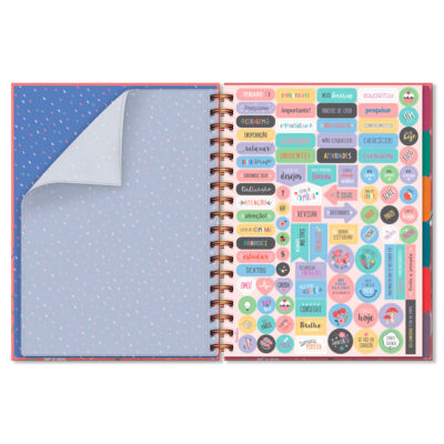 Alternative view of Caderno Folhas Removíveis Fina Ideia Primavera 16,5x23,2cm 80 folhas 90g/m² capa dura