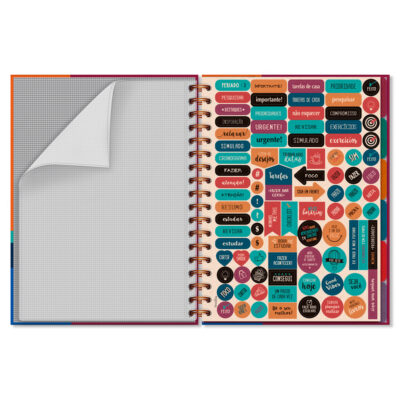 Alternative view of Caderno Folhas Removíveis Fina Ideia Croma 16,5x23,2cm 80 folhas 90g/m² capa dura