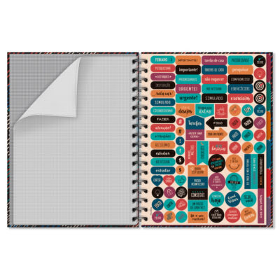 Alternative view of Caderno Folhas Removíveis Fina Ideia Traços 16,5x23,2cm 80 folhas 90g/m² capa dura