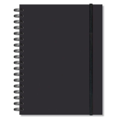 Caderno Folhas Removíveis Fina Ideia Liso Preto 16,5x23,2cm 80 folhas 90g/m² capa dura