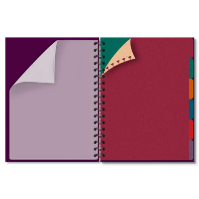 Alternative view of Caderno Folhas Removíveis Fina Ideia Liso Uva 16,5×23,2cm 80 folhas 90g/m² capa dura