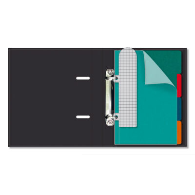 Alternative view of Caderno Argolado P A5 Fina Ideia Liso Preto 14,5x20,5cm 80 folhas pautadas capa dura