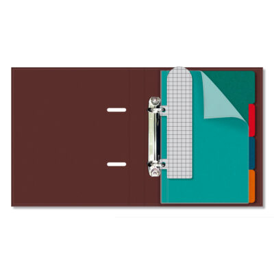 Alternative view of Caderno Argolado P A5 Fina Ideia Liso Cacau 14,5×20,5cm 80 folhas pautadas capa dura