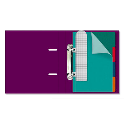 Alternative view of Caderno Argolado P A5 Fina Ideia Liso Uva 14,5x20,5cm 80 folhas pautadas capa dura