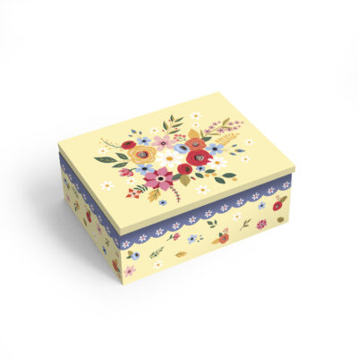 Porta-joias P Fina Ideia Buquê 14x11x5,5cm em MDF