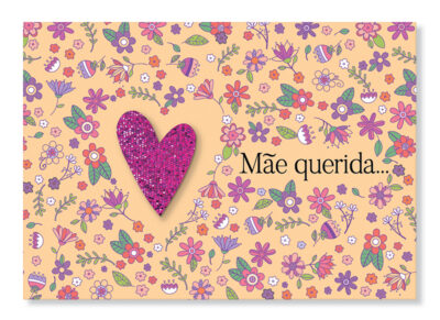 Cartão Mix Mãe Querida Fina Ideia 11x15,5cm com envelope