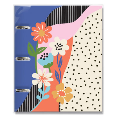 Caderno Argolado Planner Fina Ideia Jardim das Cores 16,2x23,5cm 103 folhas capa protetora