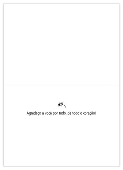 Alternative view of Cartão Essencial Gratidão Folhagens Kraft Fina Ideia 11x15,5cm com envelope