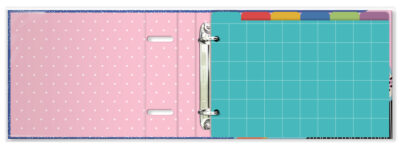 Alternative view of Porta-Fichas Jardim das Cores Fina Ideia 20,5x14,5cm 48 fichas pautadas capa protetora