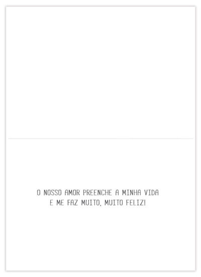 Alternative view of Cartão Mix Romântico Preto e Branco Fina Ideia 11x15,5cm com envelope