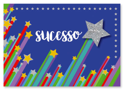 Cartão Mix Sucesso Estrelas Fina Ideia 11x15,5cm com envelope
