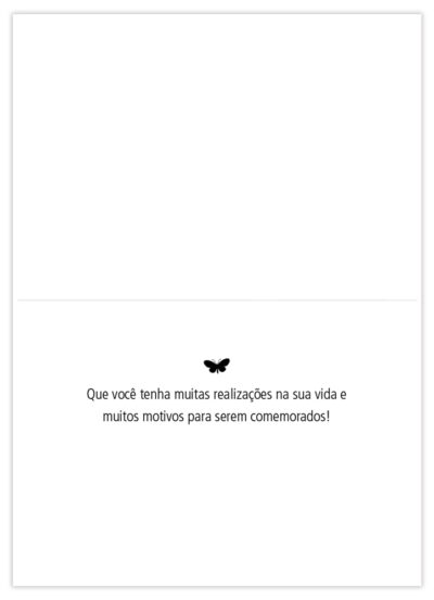 Alternative view of Cartão Essencial Felicitações Borboletas Verde Fina Ideia 11x15,5cm com envelope