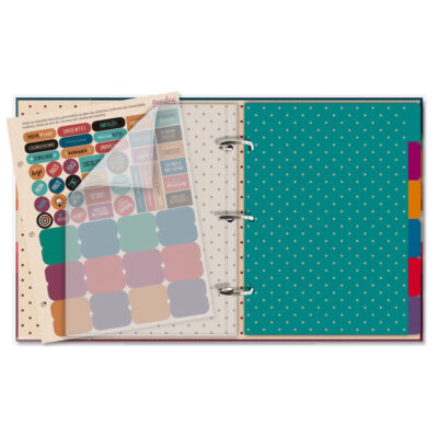 Alternative view of Caderno Argolado Fina Ideia Reciclar 16,5×23,2cm 80 folhas capa protetora