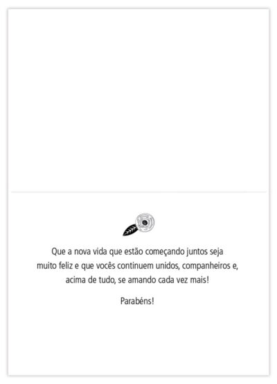 Alternative view of Cartão Essencial Felicidades União Fina Ideia 11x15,5cm com envelope