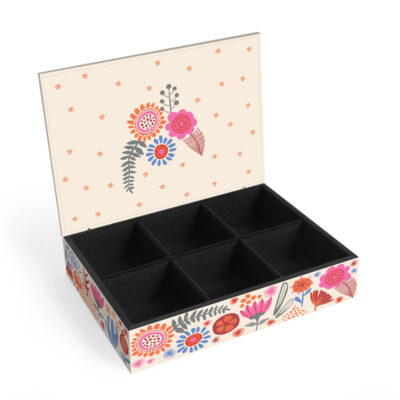 Alternative view of Porta-joias M Fina Ideia Orgânica 19x14x5,5cm em MDF