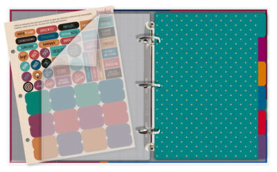 Alternative view of Caderno Argolado Planner Fina Ideia Croma 16,2x23,5cm 103 folhas capa protetora